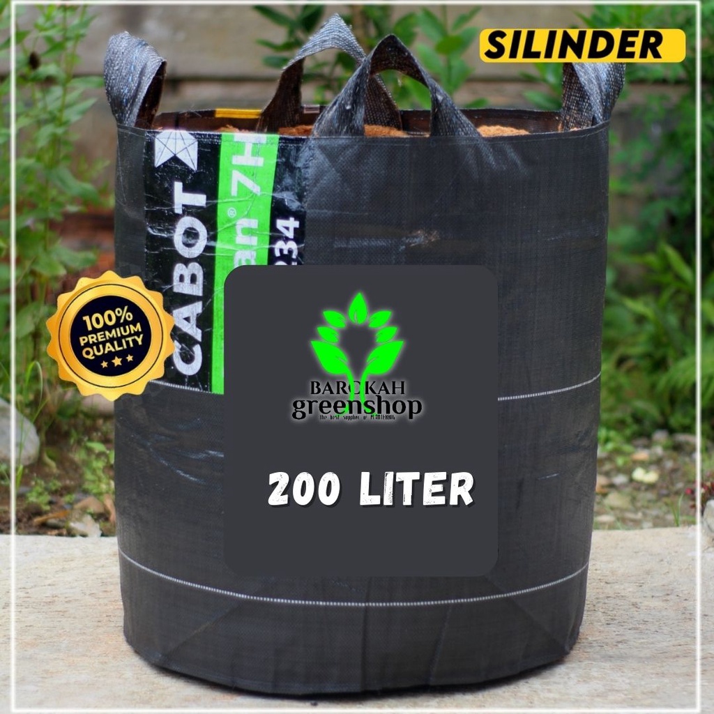 Planter bag 200 liter bulat - pot - media tanam