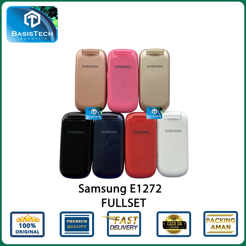 HOUSING CASING SAMSUNG E1272 FULLSET - BASISTECH ORIGINAL QUALITY