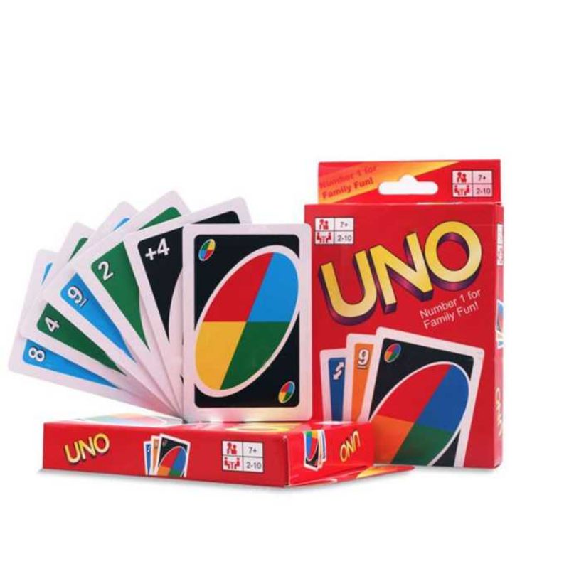 UNO Card Game 2 Pack Set Permainan Keluarga Mainan Anak Kado Hadiah Present