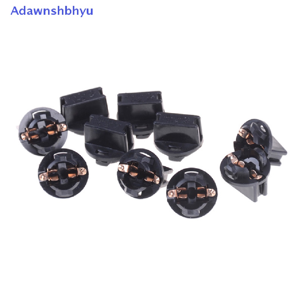 Adhyu 10PCS T10 W5W 168 192 194 Wedge Panel Instrumen Dash Light Base Socket ID