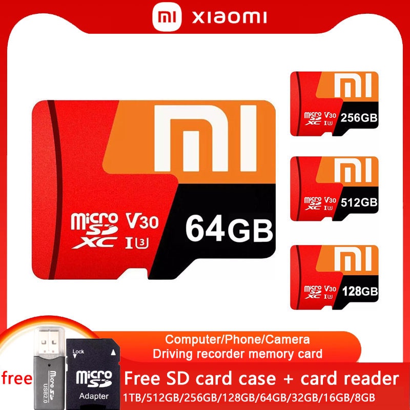 Xiaomi Micro SD Card 512GB 256GB 128GB Memory Card 16GB 32GB 64GB Memori Flash TF Kecepatan Tinggi 8GB SD Card 1TB Micro SD Flash Memory Card