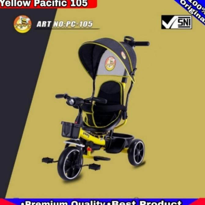Sepeda Anak Roda Tiga Stroller Pacific 105 #Original