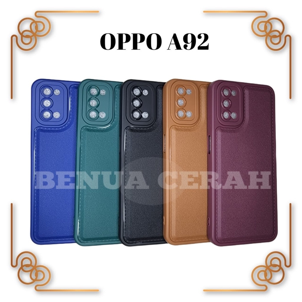 SOFTCASE OPPO A92 / A95 / A96 - CASE LEATHER PRO SOFTCASE NEW -- BENUACERAH