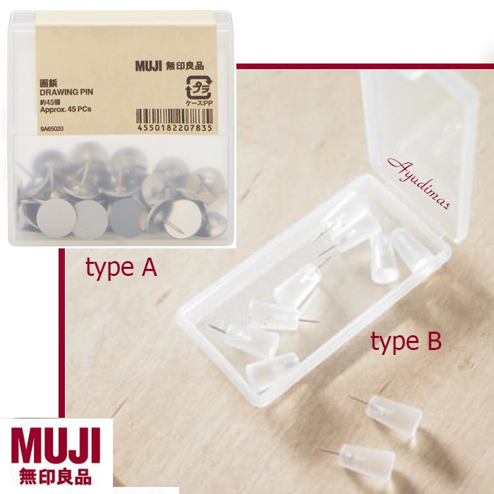 

MUJI DRAWING PIN - PAKU PAYUNG / THUMBTACK / PUSH PIN