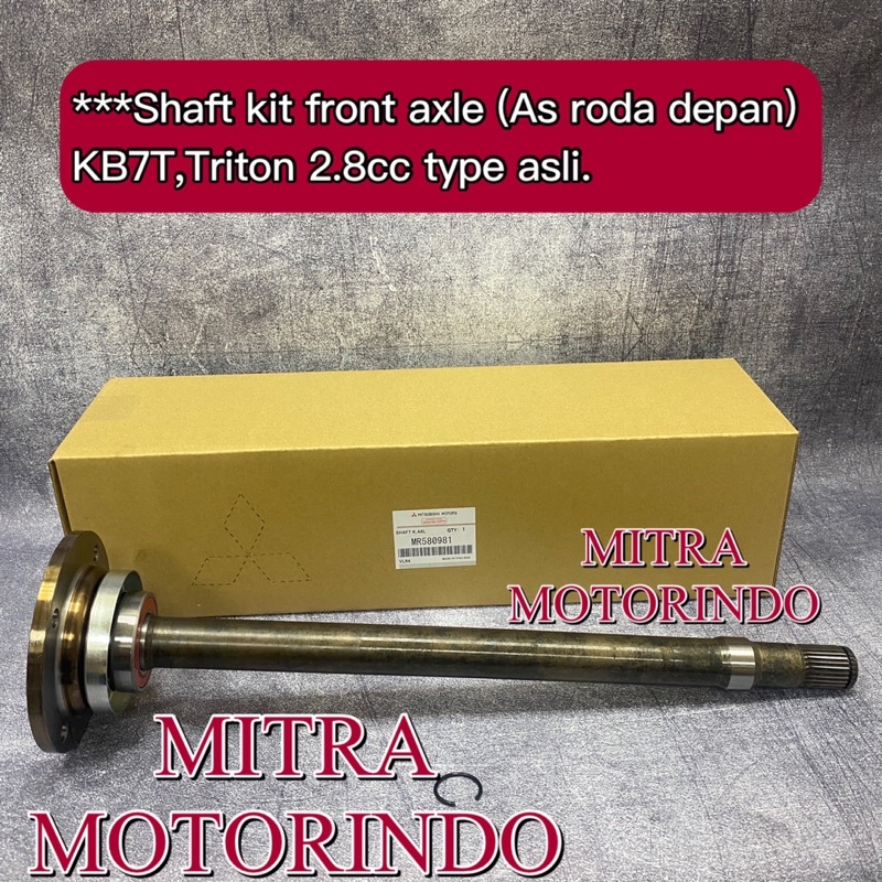 Shaft kit front axle-as roda depan mitsubishi KB7T triton 2.8cc double cabin MR580981