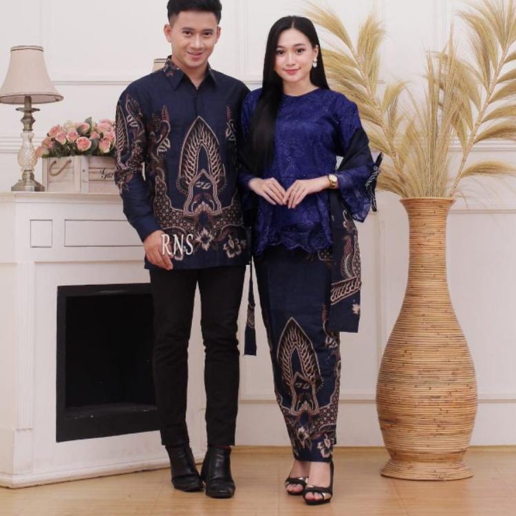 Tren Terbaru [ free jilbab ] kebaya batik couple motif keris terlaris kebaya lamaran