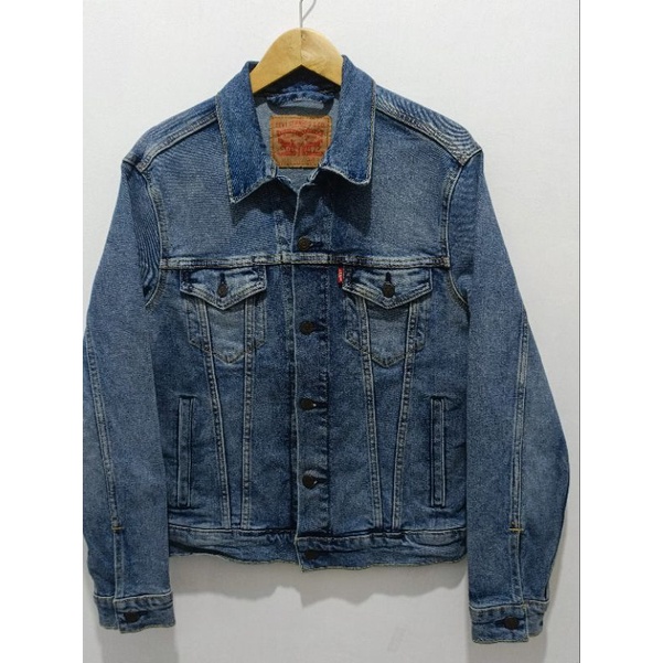 Jaket Jeans Levis size S fit M slim mulus mantul