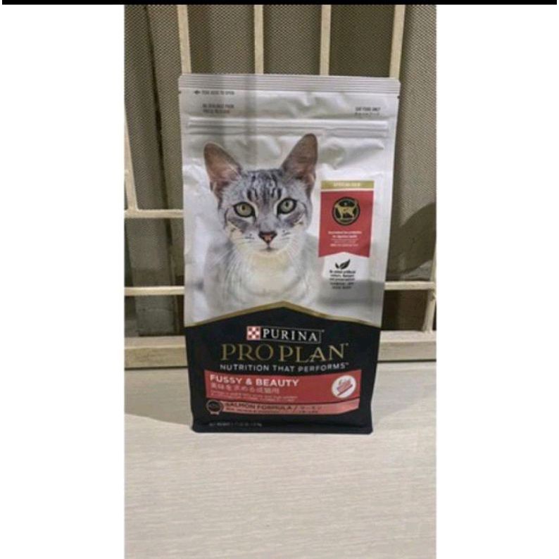 PRO PLAN Cat Makanan Kering Kucing Dewasa Fussy &amp; Beauty Salmon 1,5kg | dry catfood proplan adult