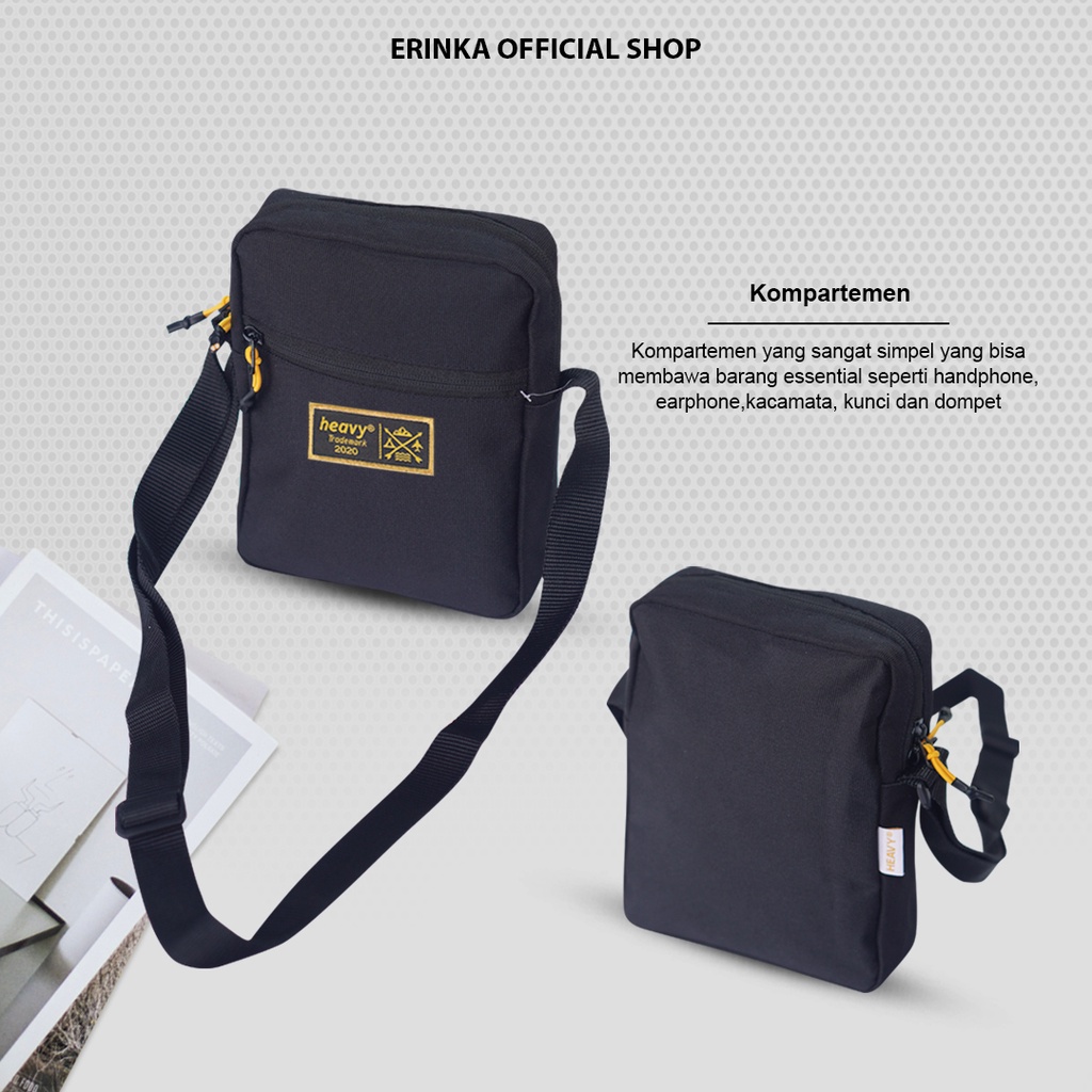 Heavy.bag Slingbag mini distro Heavy original - Tas Selempang Pria Casual Pouch