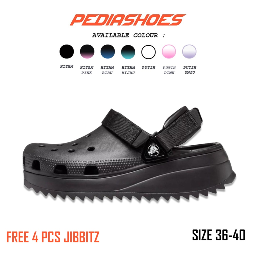 Crocs Hiker Clog Sandal Wedges Pria Dan Wanita Sandal Crocs