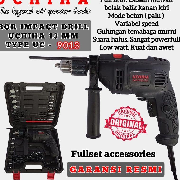 [O-K7K-♥☞] PromoMesin bor tangan listrik 13mm uchiha TYPE 13-6 impact drill beton besi kayu Japan_su