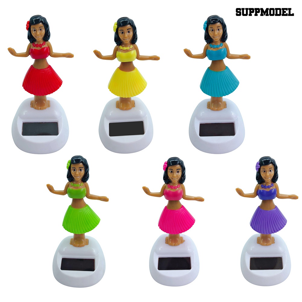[Dekorasi] Solar Dancing Beach Girl Ayunan Otomatis Hiasan Interior Mobil Dashboard Decor