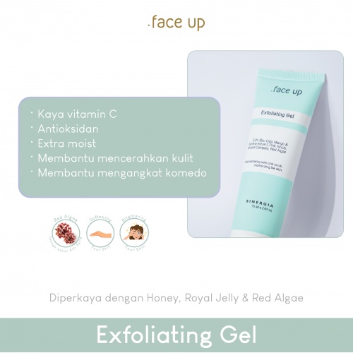 .FACE UP Exfoliating Gel 75ml (SINERGIA)