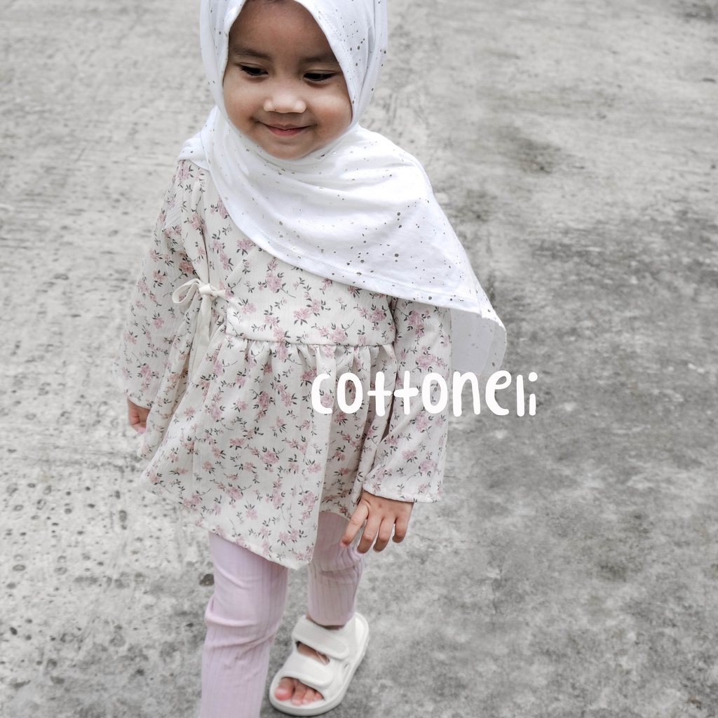 NARA Atasan Anak Muslin Double Gauze Cotton Organik Muslin Lengan Panjang Kimono Hanbok Baju KADO ULANG TAHUN BAYI MURAH