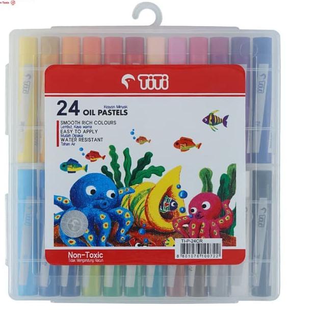 

Hot 스 Crayon TITI Joyko 24 warna 24w Krayon Mewarnai Anak Sekolah Kado