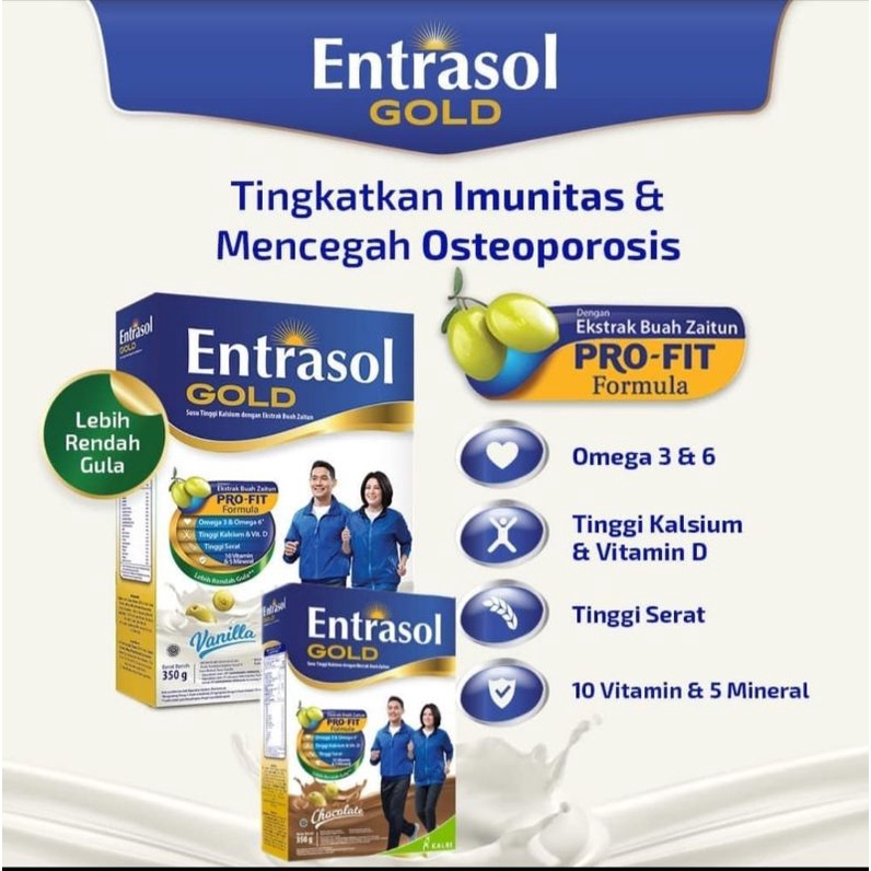 Entrasol gold / coklat dan vanila / 175gr