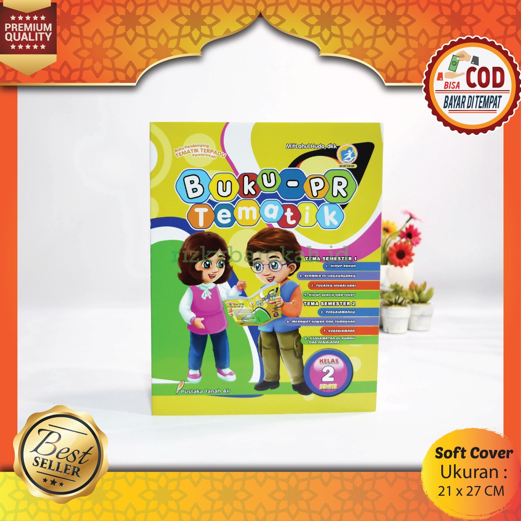 Buku LKS PR Tematik SD MI Kelas 2 Kls Dua Sekolah Dasar Tema Semester 1 & 2 Edisi Revisi Kurikulum 2