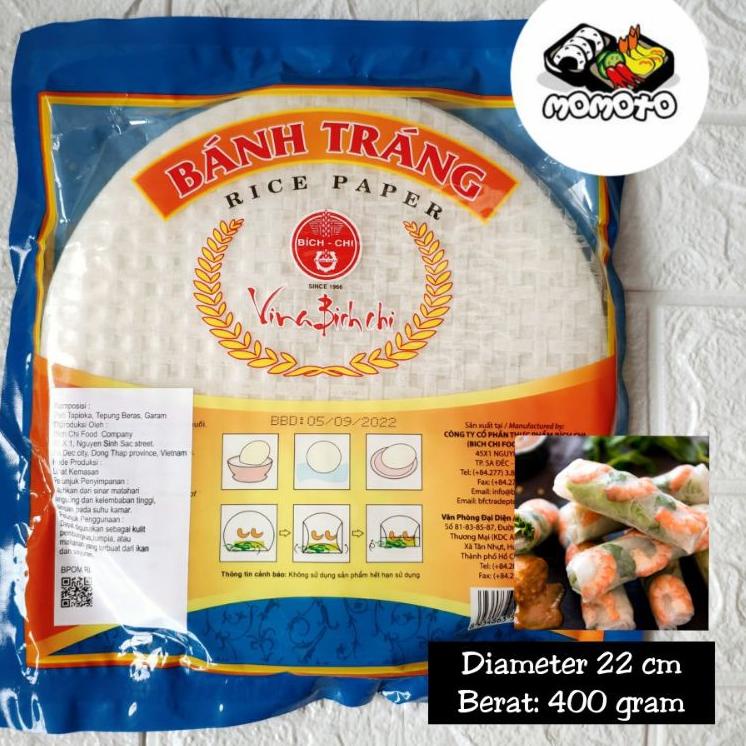 

⚡GROSIR⚡ Banh Trang 400 gr Vietnam Rice Paper / Kulit Lumpia Vietnam / Spring Roll / Salad Wrap