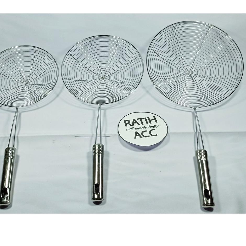 [PK.22De22т] serok serokan saringan peniris minyak gorengan laba-laba STAINLESS