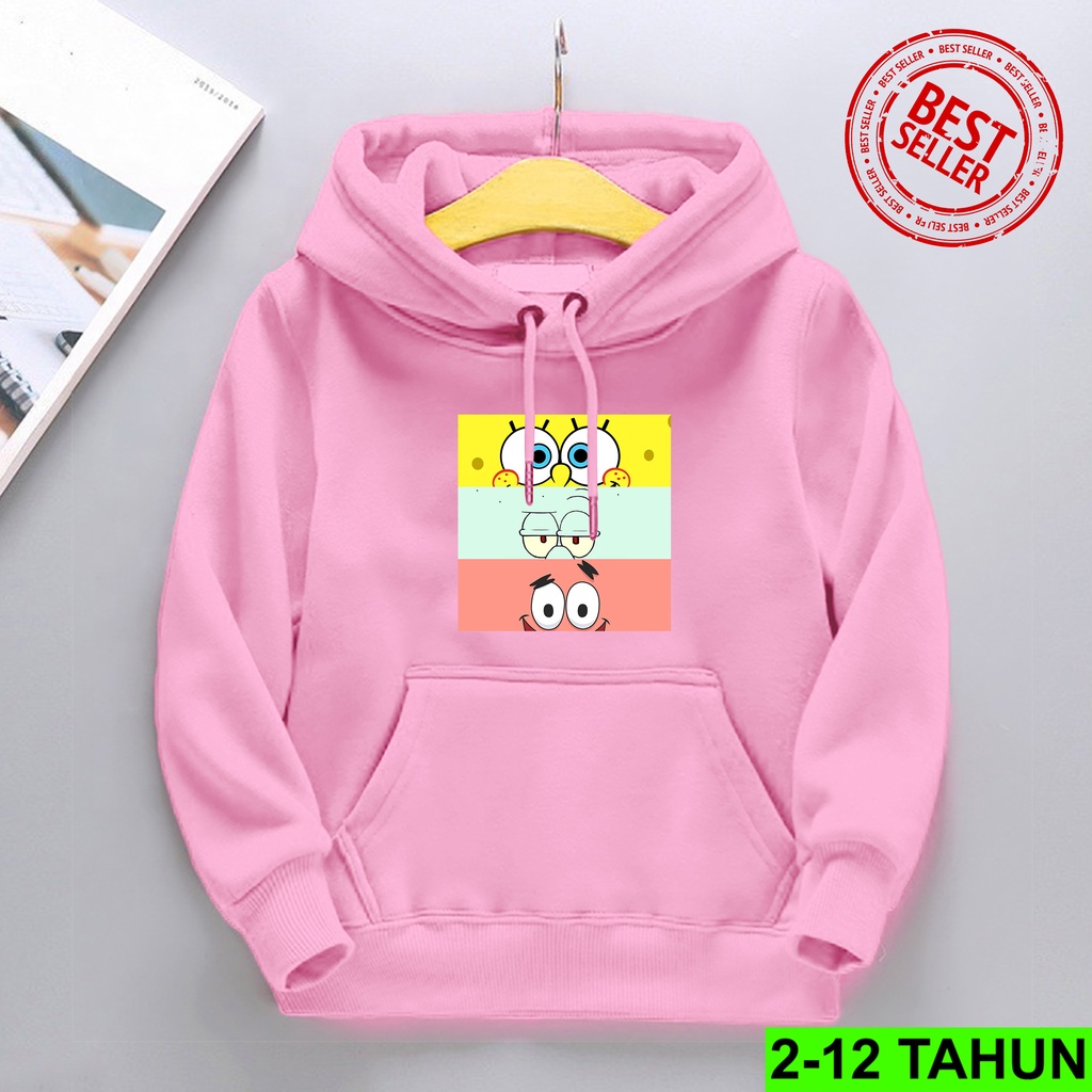 Hoodie Anak Perempuan Laki Laki / Hodie Anak Usia 2 3 4 5 6 7 8 9 10 11 12 Tahun / Jaket Anak Cewek Cowok Squid