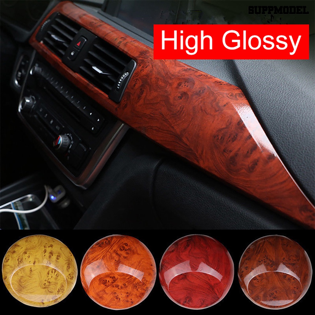 [Dekorasi] 30cmx100cm Stiker Mobil Serat Kayu Interior Trim Cover Car Styling Change Color Film