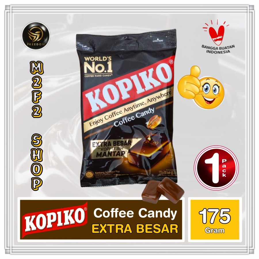

Permen Kopiko Coffee Candy Extra Besar - 175 gr (Kemasan Pack)