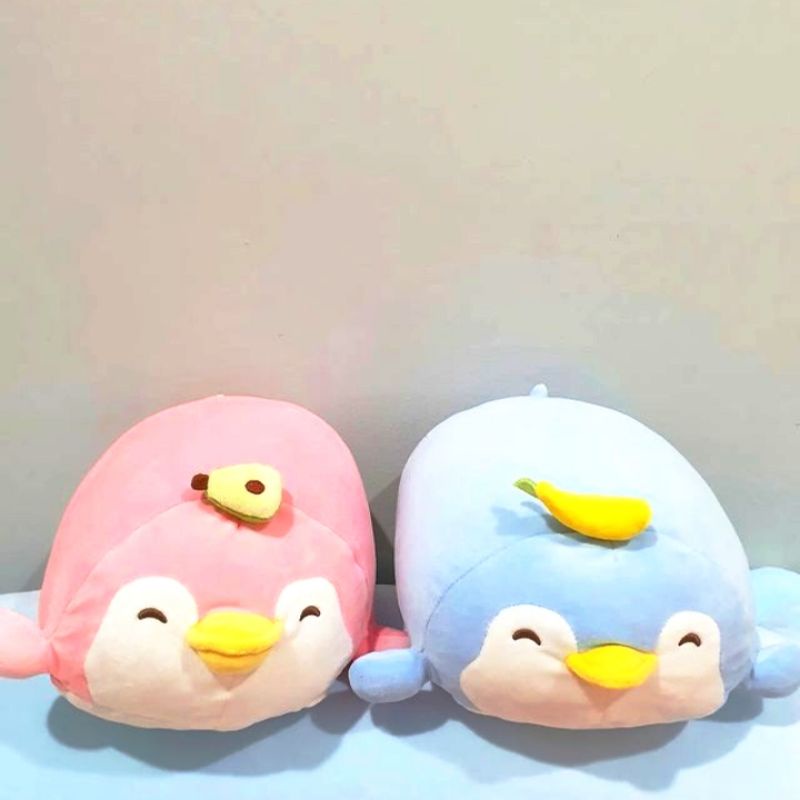 MINISO LYING PENGUIN PLUSH TOY / MAINAN BONEKA