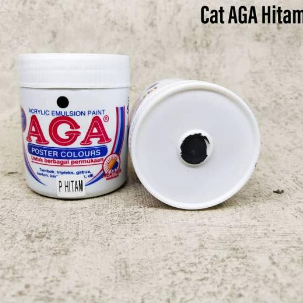 

(E(94») CAT AGA / CAT ACRYLIC (WARNA HITAM / PUTIH) siap dikirim