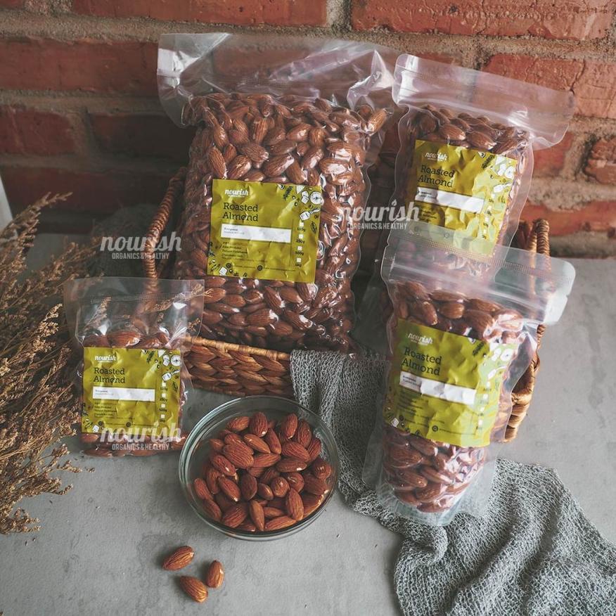 

[BAYAR DITEMPAT] Almond Panggang Original (Roasted Almond Plain) 500gr