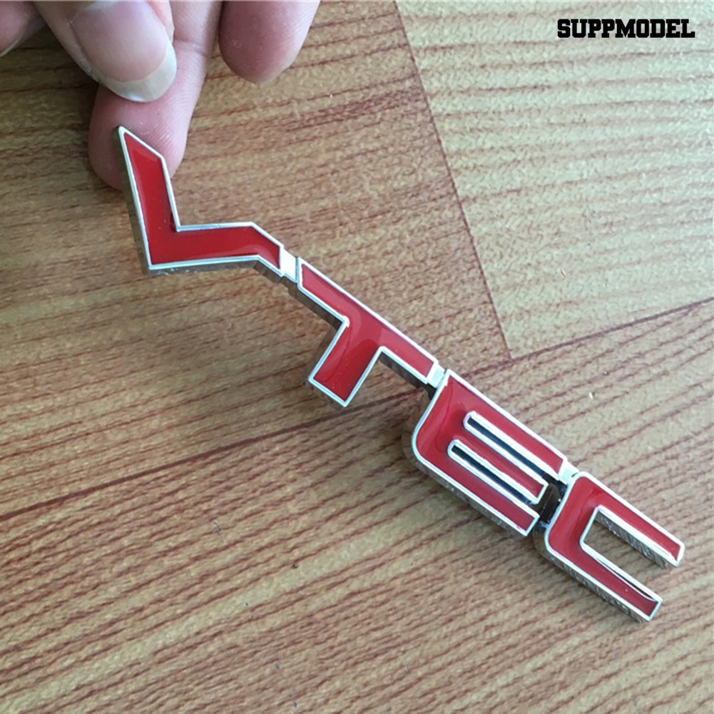 [Auto] Metal VTEC Logo Kendaraan Mobil Huruf Stiker Auto Fender Decal Emblem Untuk Hond-a