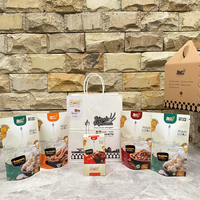 

[BISA COD] Paket oleh oleh dari jakarta khas betawi Mpok Mumun dengan Paper bag - Paper Bag