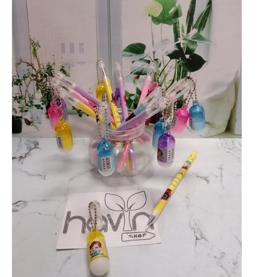 

☞☞ (12pc) pen bisa hapus/pen gel hapus/erasable pen/pen hapus lucu fancy