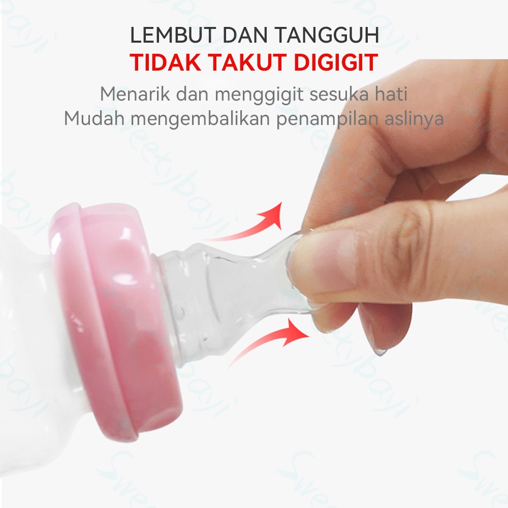 Sweetybayi Huki dot orthodontic BPA Free Dot gepeng Dot slim neck Baby nipple