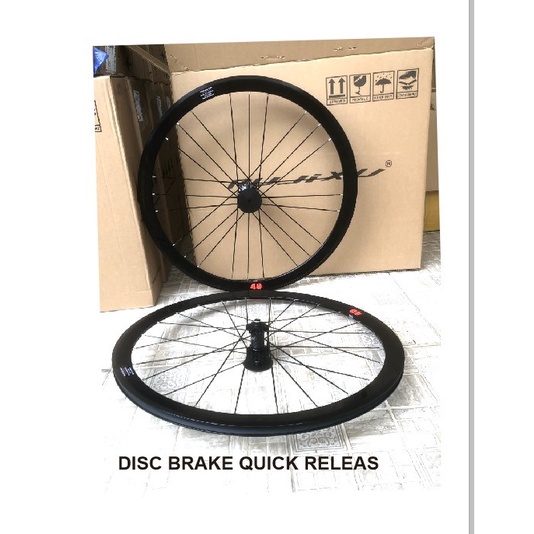 WHEELSET RUJIXU DISC BRAKE 40 MM NEW MODEL G3 2022 ALLOY HUB CARBON