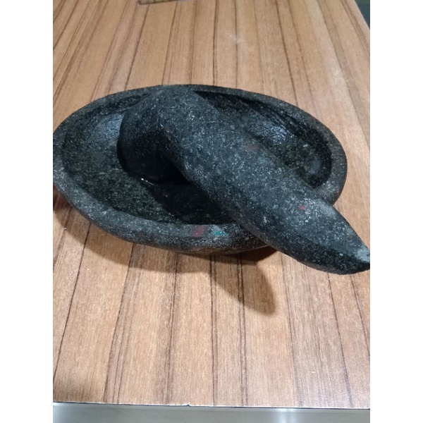 COBEK Ulek BATU KALI Asli Model OVAL Batu