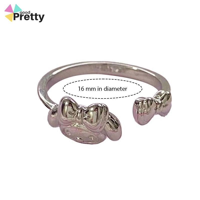 Cincin Kuromi Melody Adjustable Kartun Lucu Korea Cincin Untuk Wanita - PD