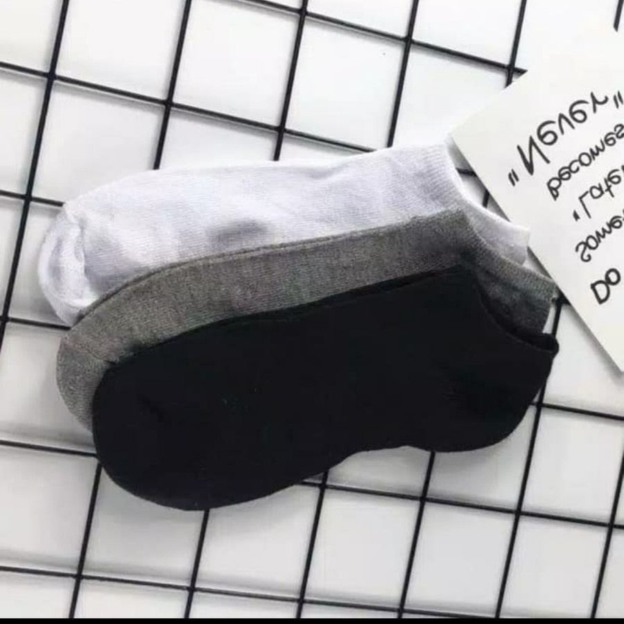 kaos kaki pendek polos tebal semata kaki pria wanita IMPORT berkualitas