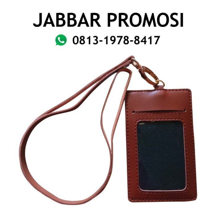 

OBRAL name tag id card holder tali kulit Code 1820