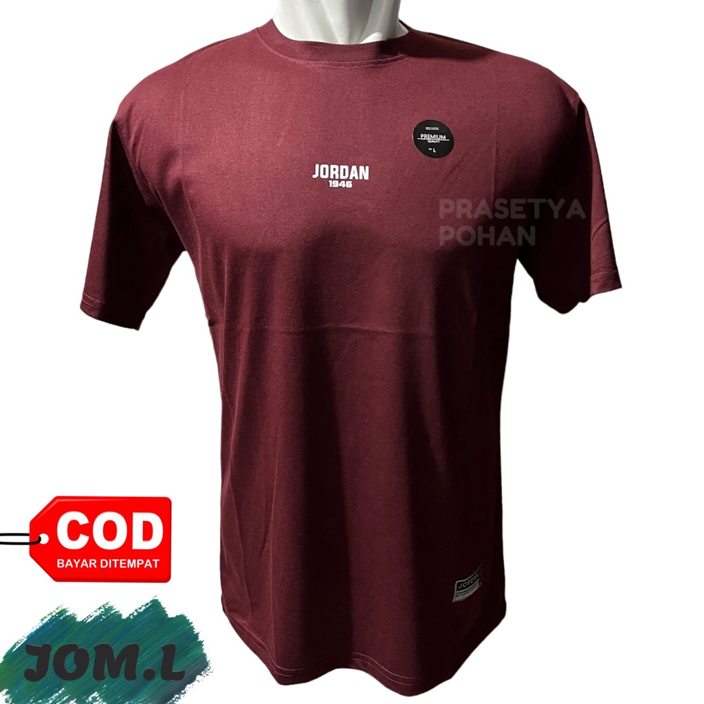 Men's T Shirts Cotton Combed - Kaos Pria Berbahan Katun RED