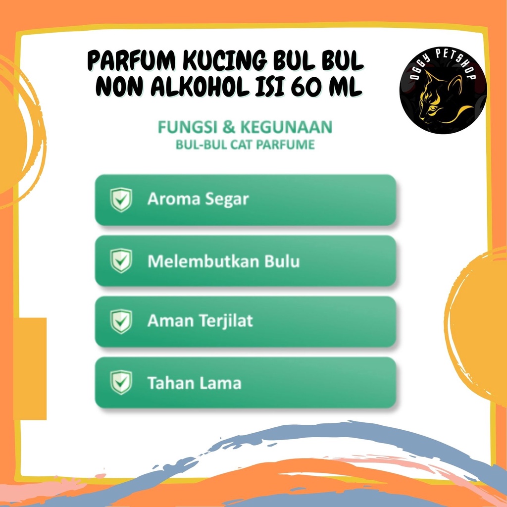 Parfum Kucing BUL BUL Authentic Perfume Aman Terjilat Non Alkohol 60 ML