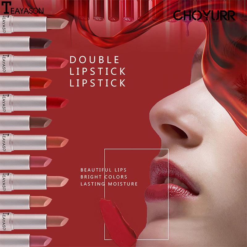 【COD】Lipstick 2in1 Waterproof  Tahan Lama Matte Lipstick Lipgloss Soft Mist -CH