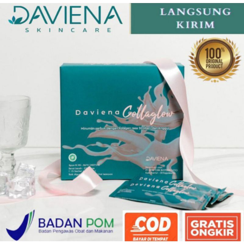 Daviena Collagen Collaglow Kolagen Drink Daviena SkinCare Lampung Jakarta Surabaya Daviena Minuman C