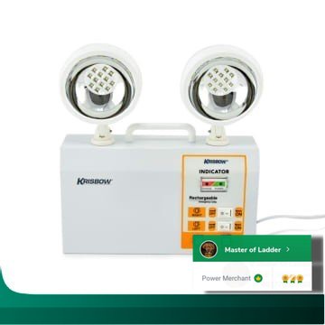 Krisbow Lampu Darurat/ Emergency Lamp otomatis nyala saat listrik mati