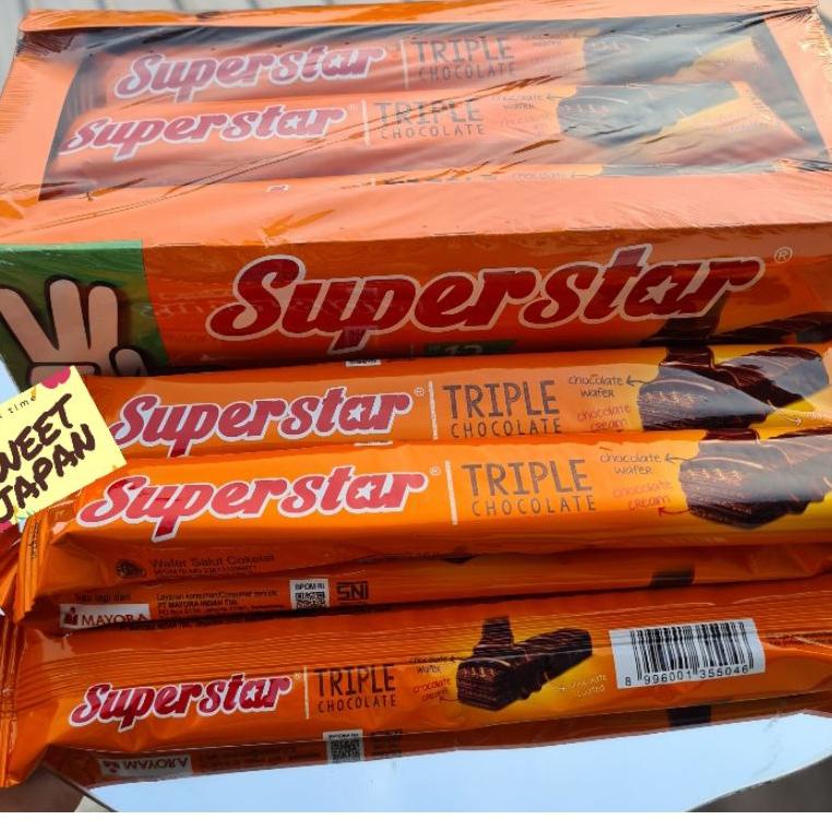 

[KODE PRODUK Z7HHA9966] PROMO!!!! Coklat superstar isi 12 @18 gram wafer coklat....coklat supermen..coklat superstar