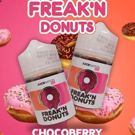 FREAK'N DONUTS CHOCOBERRY BY JUICENATION 6MG 60ML FREAKN DONUTS