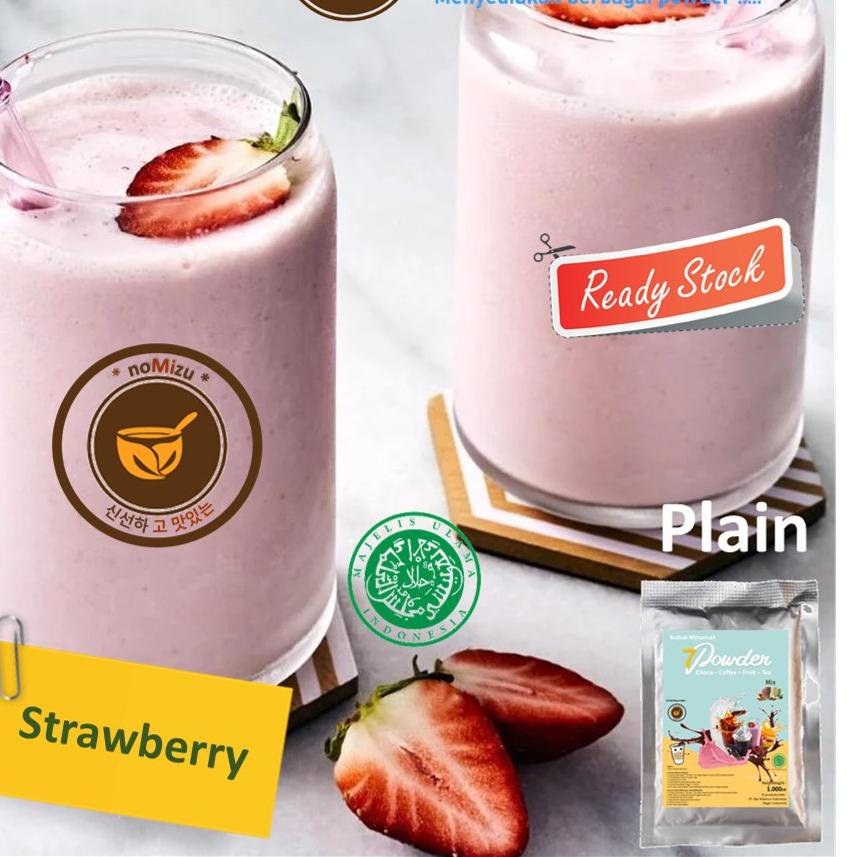 

11.11✔️BUBUK MINUMAN PLAIN STRAWBERRY 1KG - BUBUK MINUMAN PLAIN RASA BUAH STROBERI - BUBUK ES MINUMAN INSTAN RASA BUAH STRAWBERRY - STRAWBERRY POWDER DRINK|KD3