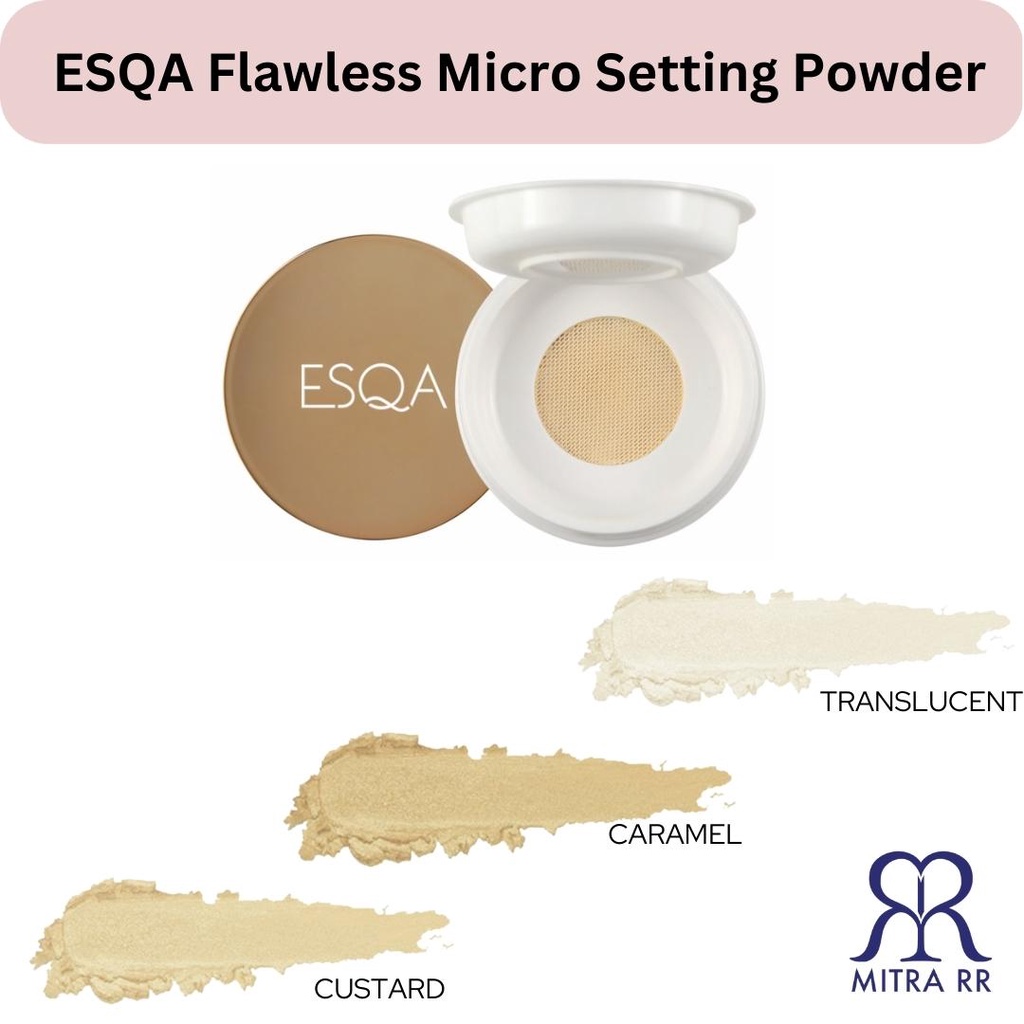 ESQA Flawless Setting Powder / Bedak Translucent Custard Caramel