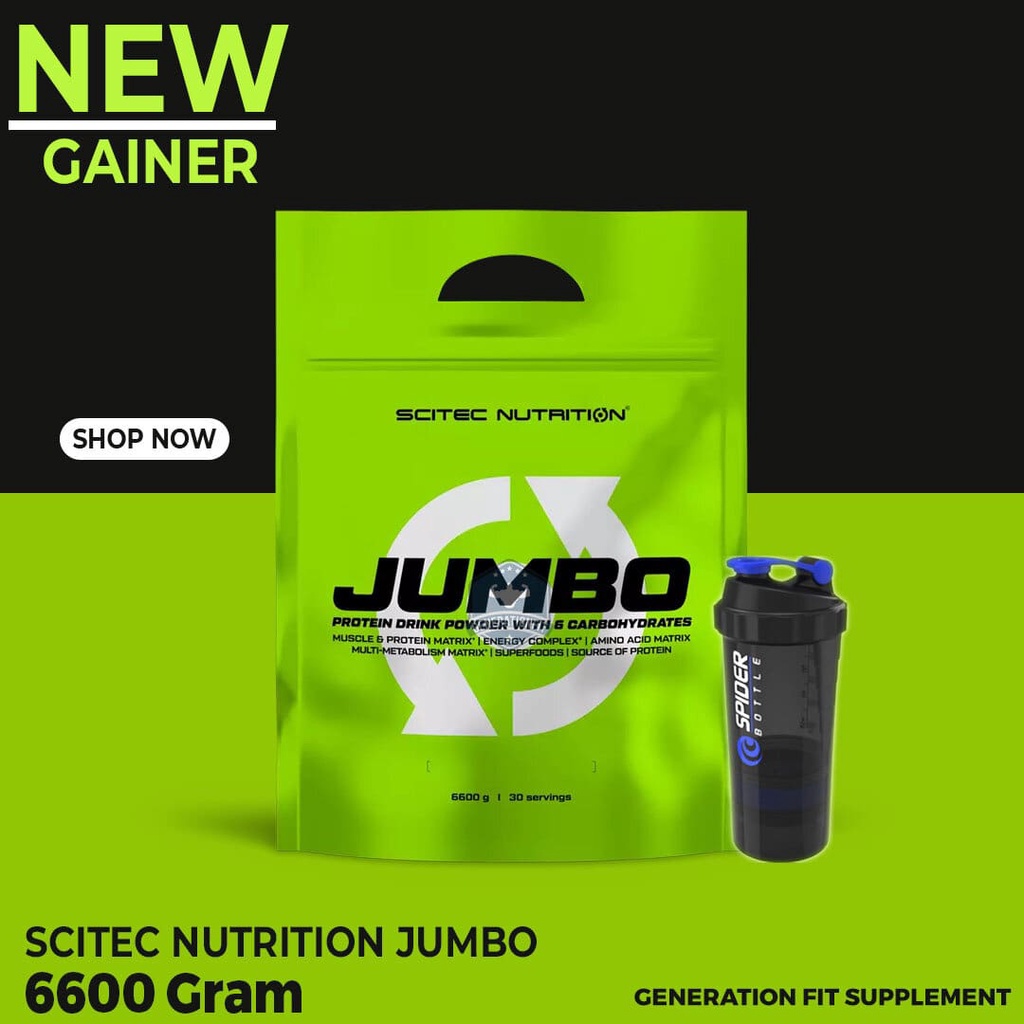 Scitec Nutrition Jumbo 6600 Gram Mass Gainer Weight Gainer