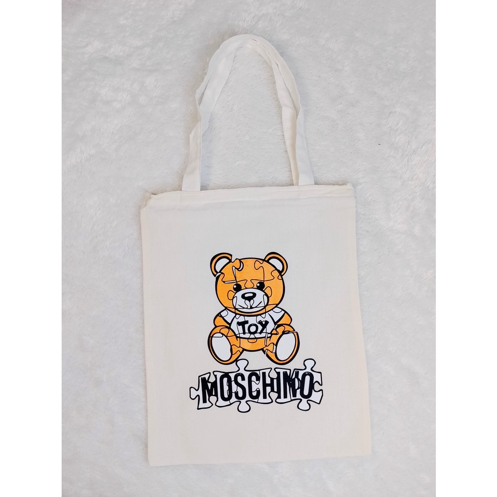 Totebag Tas Tote Moschino Bear Tote bag premium Totebag zipper totebag velcro Termurah