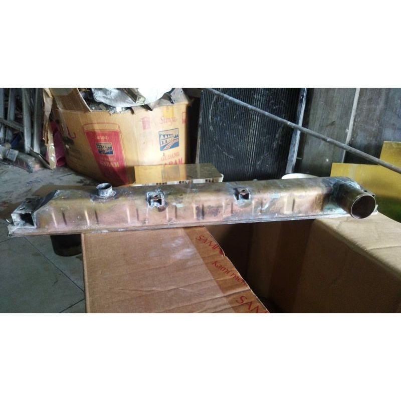 Upper tank radiator kuningan Fuso Oren